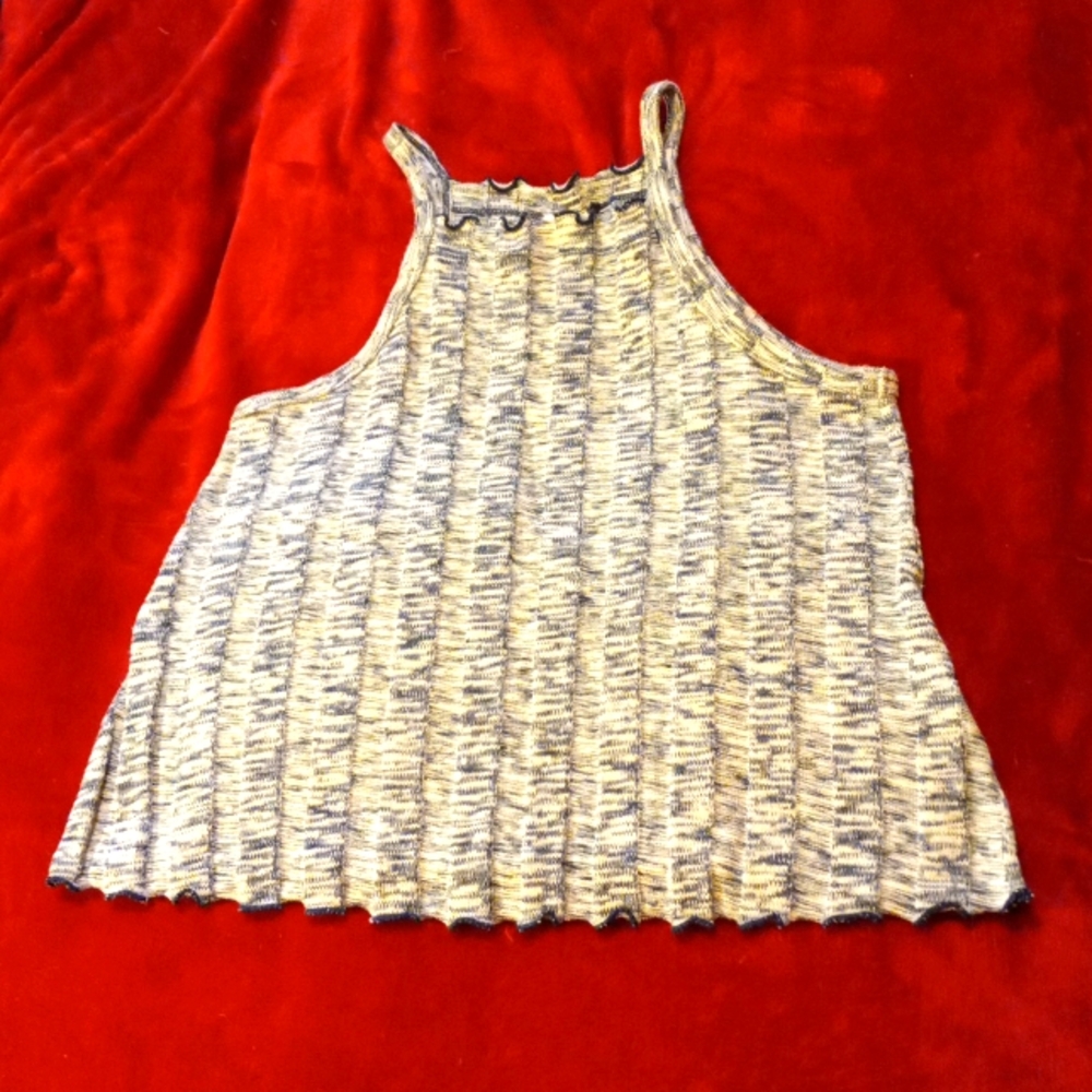 Akemi+Kin High Neck XS Navy Stripes EUC.